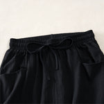 Buddha Stones Summer Casual Minimalist Drawstring Solid Women's Shorts With Pocket