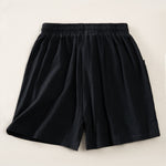 Buddha Stones Summer Casual Minimalist Drawstring Solid Women's Shorts With Pocket