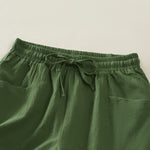 Buddha Stones Summer Casual Minimalist Drawstring Solid Women's Shorts With Pocket
