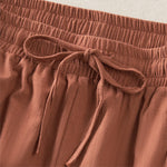 Buddha Stones Summer Casual Minimalist Drawstring Solid Women's Shorts With Pocket