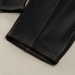 Buddha Stones Summer Casual Minimalist Drawstring Patch Pocket Solid Ankle Pants Women's Straight Leg Pants With Pocket
