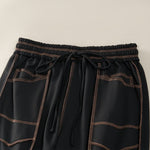 Buddha Stones Summer Casual Minimalist Drawstring Patch Pocket Solid Ankle Pants Women's Straight Leg Pants With Pocket