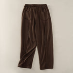 Buddha Stones Summer Casual Minimalist Drawstring Patch Pocket Solid Ankle Pants Women's Straight Leg Pants With Pocket