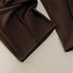 Buddha Stones Summer Casual Minimalist Drawstring Patch Pocket Solid Ankle Pants Women's Straight Leg Pants With Pocket
