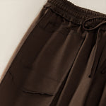 Buddha Stones Summer Casual Minimalist Drawstring Patch Pocket Solid Ankle Pants Women's Straight Leg Pants With Pocket
