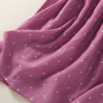 Buddha Stones Summer Elegant Casual Drawstring Polka Dot Women's Summer Sleeveless Dresse With Pocket