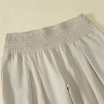 Buddha Stones Spring Summer Casual Minimalist Solid Long Pants Women's Wide Leg Pants With Pocket