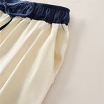 Buddha Stones Summer Casual Drawstring Solid Cropped Pants Women's Straight Leg Pants With Pocket