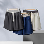 Buddha Stones Summer Casual Athletic Drawstring Solid Men's Shorts With Pocket
