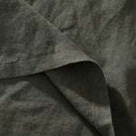 Buddha Stones Summer Tang Style Casual Mandarin Collar Button Up Solid Men's Short Sleeve Shirts