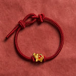 Buddha Stones Handmade Red String Elephant Love Heart Protection Braided Adjustable Bracelet