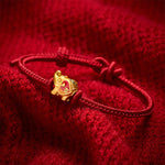 Buddha Stones Handmade Red String Elephant Love Heart Protection Braided Adjustable Bracelet