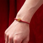 Buddha Stones Handmade Red String Elephant Love Heart Protection Braided Adjustable Bracelet