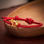 Buddha Stones Handmade Red String Elephant Love Heart Protection Braided Adjustable Bracelet