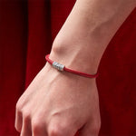 Buddha Stones Handmade Braided Red String Om Mani Padme Hum Protection Bracelet