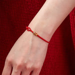 Buddha Stones Hand-Woven Red String Koi Fish Luck Braided Cord Bracelet
