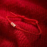 Buddha Stones Hand-Woven Red String Koi Fish Luck Braided Cord Bracelet