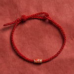 Buddha Stones Hand-Woven Red String Koi Fish Luck Braided Cord Bracelet