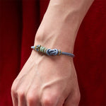 Buddha Stones Chinese Knotting Luck Jade Hand-Woven Adjustable Bracelet