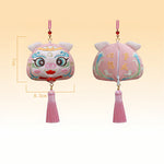 Buddha Stones Chinese Zodiac Embroidered Dragon Tiger Tassel Luck Cute Animal Decor