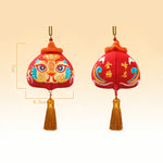 Buddha Stones Chinese Zodiac Embroidered Dragon Tiger Tassel Luck Cute Animal Decor
