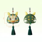 Buddha Stones Chinese Zodiac Embroidered Dragon Tiger Tassel Luck Cute Animal Decor
