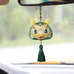 Buddha Stones Chinese Zodiac Embroidered Dragon Tiger Tassel Luck Cute Animal Decor