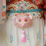 Buddha Stones Chinese Zodiac Embroidered Dragon Tiger Tassel Luck Cute Animal Decor
