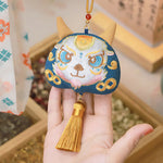 Buddha Stones Chinese Zodiac Embroidered Dragon Tiger Tassel Luck Cute Animal Decor