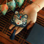 Buddha Stones Chinese Zodiac Embroidered Dragon Tiger Tassel Luck Cute Animal Decor
