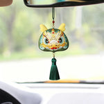 Buddha Stones Chinese Zodiac Embroidered Dragon Tiger Tassel Luck Cute Animal Decor