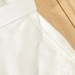 Buddha Stones Summer Casual Minimalist Button-Up Solid Cotton Linen Men's Short Sleeve Shirts With Pocket