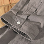 Buddha Stones Summer Casual Minimalist Button-Up Solid Cotton Linen Men's Short Sleeve Shirts With Pocket