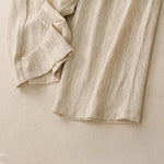Buddha Stones Summer Casual Minimalist Drawstring Solid Ankle Pants Women's Straight Leg Pants With Pockets