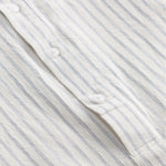 Buddha Stones Summer Casual Minimalist Half Button Striped Cotton Men's Short Sleeve Shirts