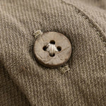 Buddha Stones Summer Tang Style Casual Mandarin Collar Half Button Solid Men's Short Sleeve Shirts With Patch Pocket