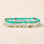 Buddha Stones 3pcs "Ease Emotional Waves" Amazonite Relax Bracelet Includes Gift Message Card