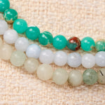 Buddha Stones 3pcs "Ease Emotional Waves" Amazonite Relax Bracelet Includes Gift Message Card