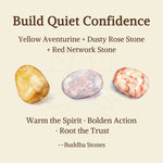 Buddha Stones 3pcs "Build Quiet Confidence" Yellow Aventurine Optimism Bracelet Includes Gift Message Card