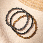 Buddha Stones 3pcs "Rebuild Your Inner Drive" Lava Rock Calm Bracelet Includes Gift Message Card