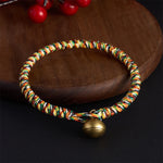Buddha Stones Hand-woven Colorful String Lotus Balance Braided Bracelet