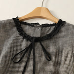 Buddha Stones Summer Casual Vintage Plaid Back Button-Up Tank Top Women's Sleeveless Shirts