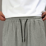 Buddha Stones Summer Casual Tang Style Solid Cropped Pants Men's Harem Pants With Pockets
