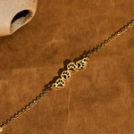 Buddha Stones Titanium Steel Four Cat Paws Balance Bracelet