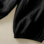 Buddha Stones Summer Casual Minimalist Button-Up Solid Capri Pants Women's Harem Pants With Pocket