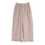 Buddha Stones Summer Casual Minimalist Solid Cropped Pants Women's Wide Leg Pants With Pocket