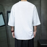 Buddha Stones Summer Casual Minimalist Embroidery Horse Cotton Men's Short Sleeve T-Shirts