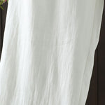 Buddha Stones Summer Casual Minimalist Drawstring Solid Cotton Linen Ankle Pants Women's Straight Leg Pants With Pocket