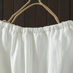 Buddha Stones Summer Casual Minimalist Drawstring Solid Cotton Linen Ankle Pants Women's Straight Leg Pants With Pocket