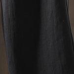 Buddha Stones Summer Casual Minimalist Drawstring Solid Cotton Linen Ankle Pants Women's Straight Leg Pants With Pocket